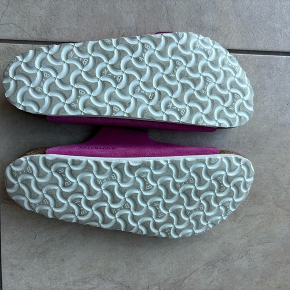 Brand new Arizona Birkenstocks in hot pink. Wore only once. Non smoking home. - Picture 2 of 2
